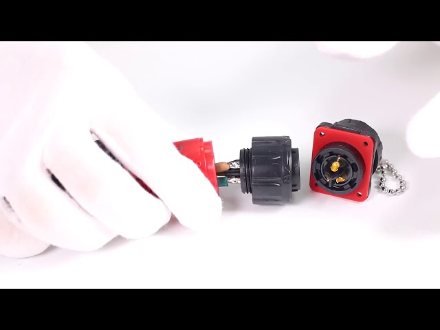 잉크 제트 장비 3 Pin 방수 전원 연결 장치, 산업 전기 소켓 및 마개